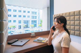 自宅近くのサテライトオフィスとして